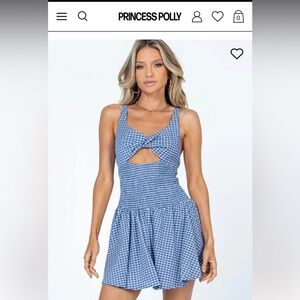 Princess Polly Navy Arden Mini Dress